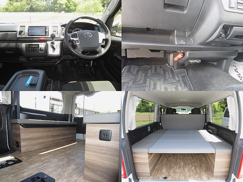 車中泊仕様】4型ハイエースV 2000G スーパーGL 新規内装架